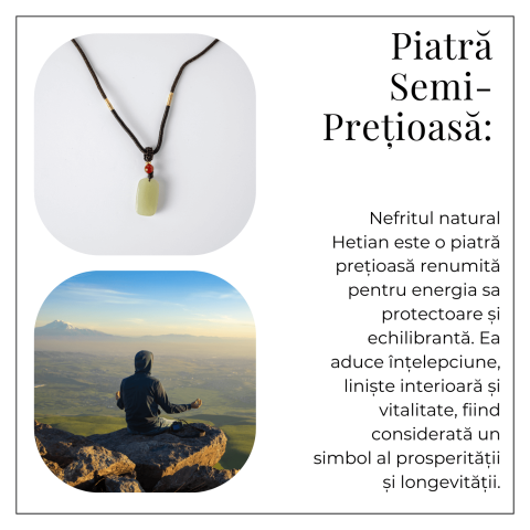 Armonie si Protectie – Colier din Jad Hetian (Nefrit) Natural [5]