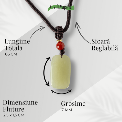 Armonie si Protectie – Colier din Jad Hetian (Nefrit) Natural [3]