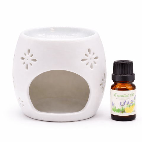 Suport Aromaterapie din Ceramica cu Inger – Lumina Calda si Armonie [1]