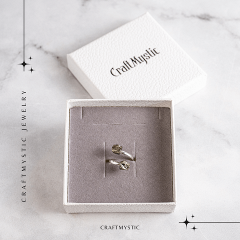 Atrage succesul si blocheaza negativitatea – Inel dublu Pirita in forma naturala [6]