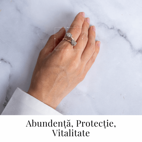 Putere in forma pura – Inel dublu cu pirita pentru protectie si motivare [1]