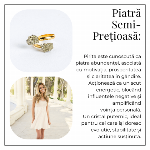 Putere in forma pura – Inel dublu cu pirita pentru protectie si motivare [5]
