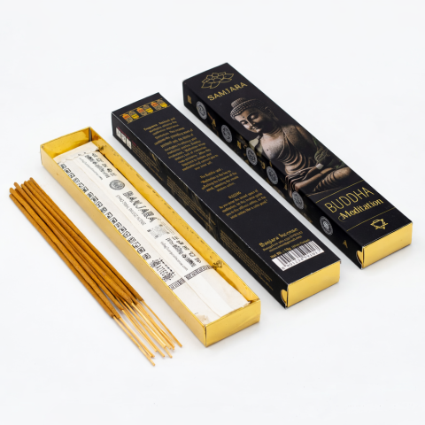 Palo Santo, Salvie și Bețișoare - Betisoare parfumate Buddha Meditation – Banjara Incense | Relaxare si mindfulness