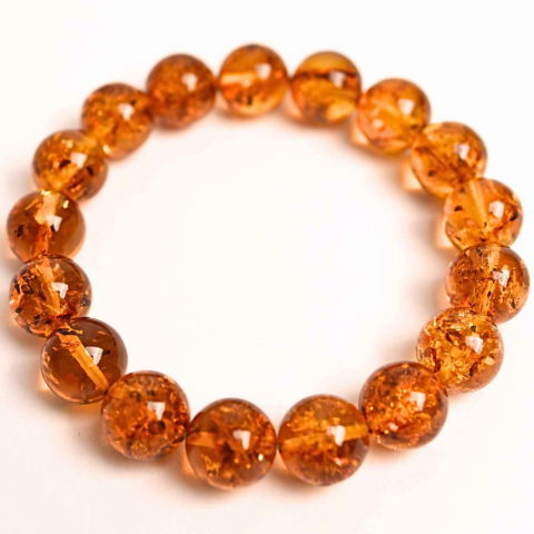 Leu - Bratara elastica 12 mm Chihlimbar – Energie si protectie naturala