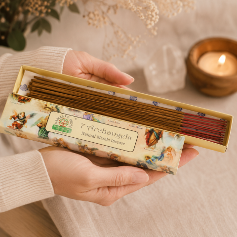 Betisoare Parfumate Naturale 7 Archangels Masala Incense – Protectie Angelica si Armonie Spirituala [1]