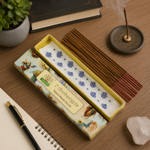 Betisoare Parfumate Naturale 7 Archangels Masala Incense – Protectie Angelica si Armonie Spirituala [2]