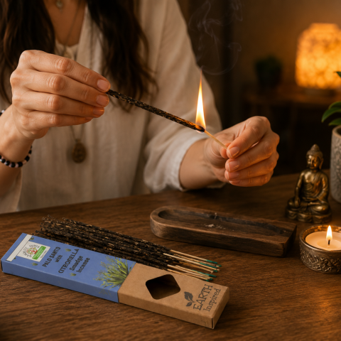 Betisoare Parfumate Palo Santo cu Citronella – Purificare Energetica si Relaxare Naturala [3]