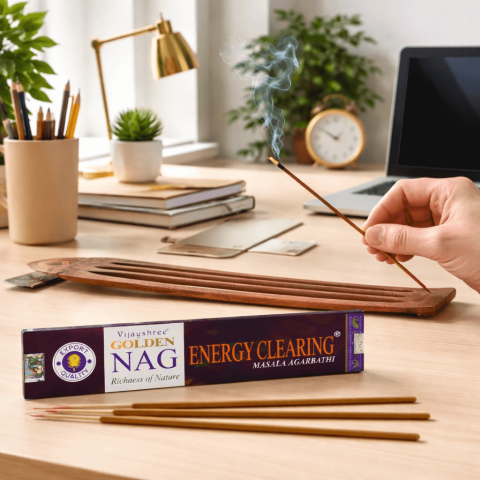 Betisoare Parfumate Energy Clearing Golden Nag – Ritual de Curatare Energetica si Protectie [1]