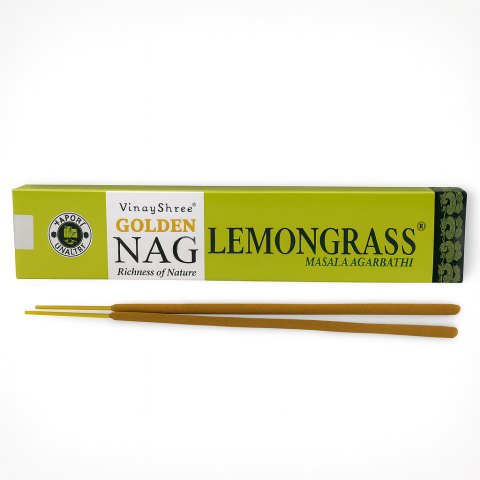 Palo Santo, Salvie și Bețișoare - Golden Nag Lemongrass – Aroma Purificatoare pentru Claritate si Energie Pozitiva