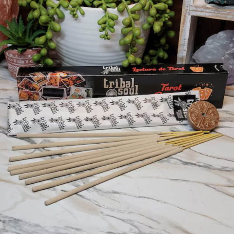Betisoare parfumate Tarot Reading Tribal Soul – suport ceramic [1]