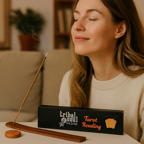 Betisoare parfumate Tarot Reading Tribal Soul – suport ceramic [2]