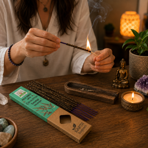 Betisoare Parfumate Palo Santo cu Eucalipt – Ritual de Purificare si Calm Interior [3]