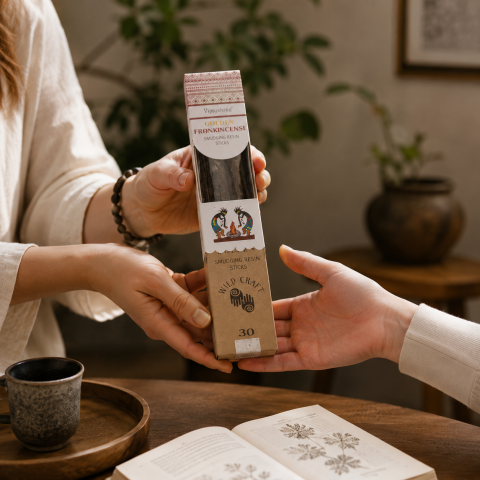 Betisoare Parfumate cu Rasina Naturala Golden Frankincense - Relaxare si Purificare Energetica [1]