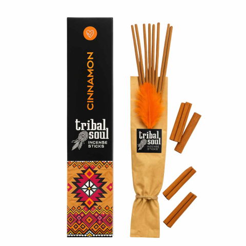 Instrumente și Accesorii Spirituale - Betisoare Parfumate Tribal Soul Incense – Cinnamon (Scortisoara)