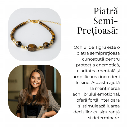 Vibratie de Stabilitate – Bratara cu Ochi de Tigru Natural [5]