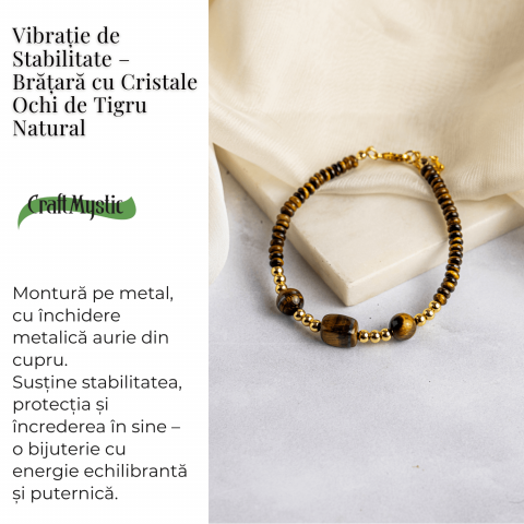 Vibratie de Stabilitate – Bratara cu Ochi de Tigru Natural [2]