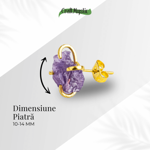 Puterea Linistii – Cercei cu Ametist si Inchidere cu Tija [3]