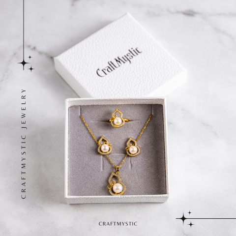 Set elegant cu perla naturala – Stralucire si feminitate intr-un singur gest [3]