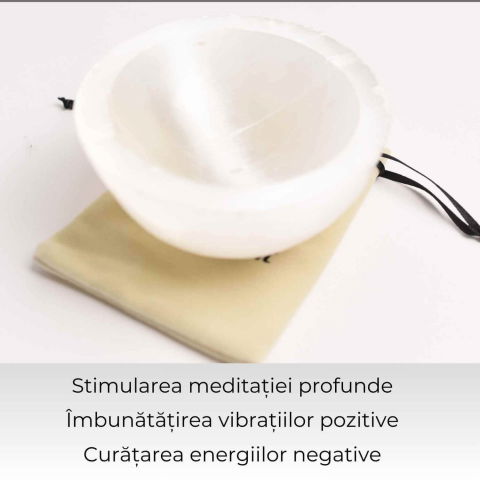 Bol de Selenit pentru Echilibru Energetic – Curatare, Calm si Armonie [3]