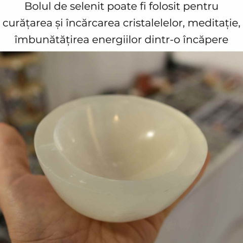 Bol de Selenit pentru Echilibru Energetic – Curatare, Calm si Armonie [4]