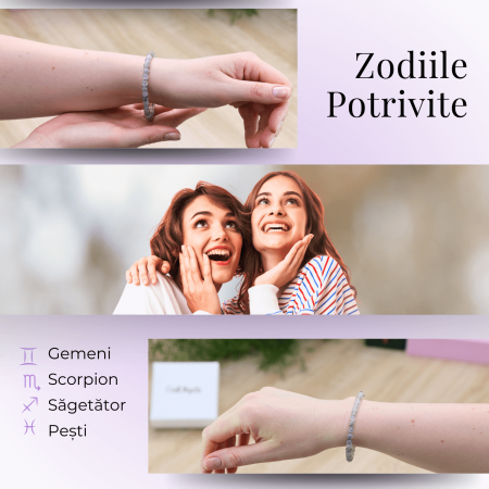 Bratara Elastica cu Margele Naturale de 6mm din Labradorit [2]