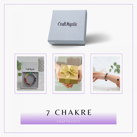 Bratara a 7 Chakre cu Margele de 12 mm din Pietre Semipretioase Naturale - Echilibru si Vindecare [3]