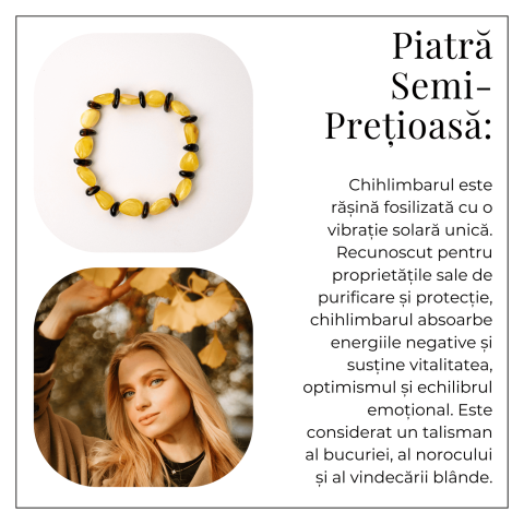 Bratara Chihlimbar Galben si Maro-Rosiatic – Stralucire Naturala si Protectie Solara [5]