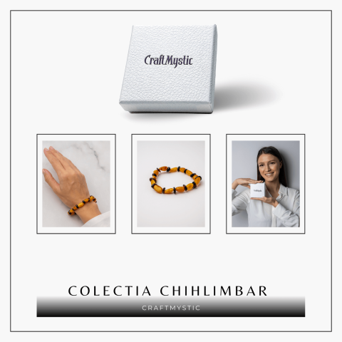 Bratara Chihlimbar Galben si Maro-Rosiatic – Armonie Naturala, Protectie si Caldura Solara [7]