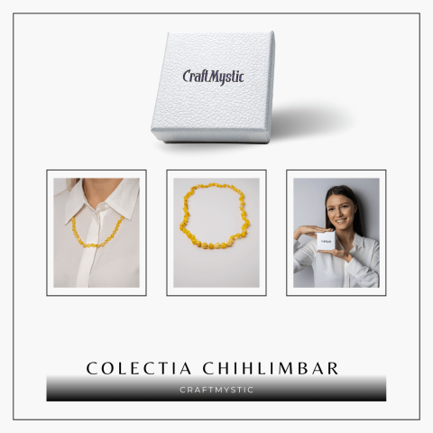 Colier Chihlimbar Galben Natural – Lumina Solara, Armonie si Eleganta Organica [7]