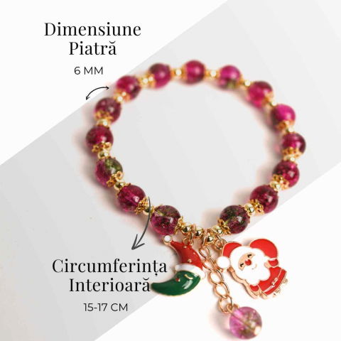 Bratara naturala turmalina multicolora 6mm - echilibru si energie pozitiva [4]