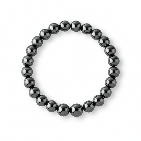 Capricorn - Bratara cu Hematit 8 mm Impamantare si Focus – Unisex, minimalista, puternica