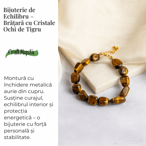 Bijuterie de Echilibru – Bratara cu Cristale Ochi de Tigru [2]