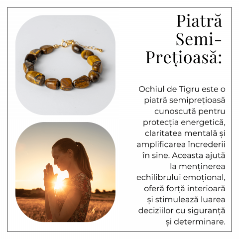 Bijuterie de Echilibru – Bratara cu Cristale Ochi de Tigru [5]