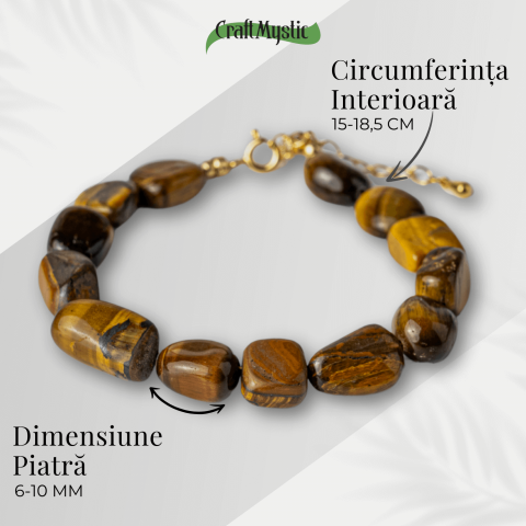 Bijuterie de Echilibru – Bratara cu Cristale Ochi de Tigru [3]