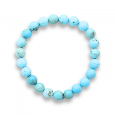 Bratara cu Margele 8mm din Turcoaz Magnesite Natural Tratat Termic