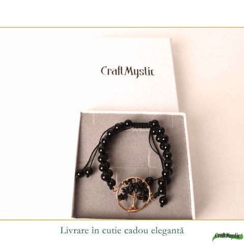 Bratara cu Obsidian si Arborele Vietii – Protectie, Stabilitate si Forta Interioara [5]