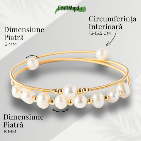 leganta si Rafinamant – Bratara din Perle de cultura Naturale [4]