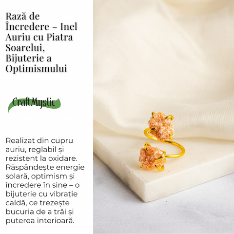 Raza de incredere – Inel Auriu cu Piatra Soarelui, Bijuterie a Optimismului [2]