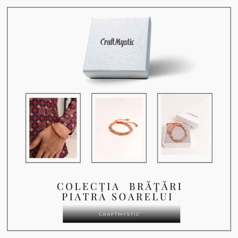 Bratara cu piatra soarelui 6mm ajustabila – Incredere si Energie [5]