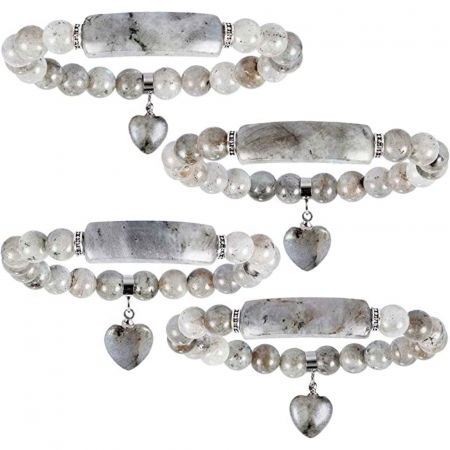 Bratara cu pietre semipretioase margele 8mm ochi de Labradorit: Echilibru si armonie [6]