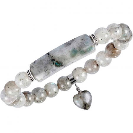 Meditatie si Spiritualitate - Bratara cu pietre semipretioase margele 8mm ochi de Labradorit: Echilibru si armonie