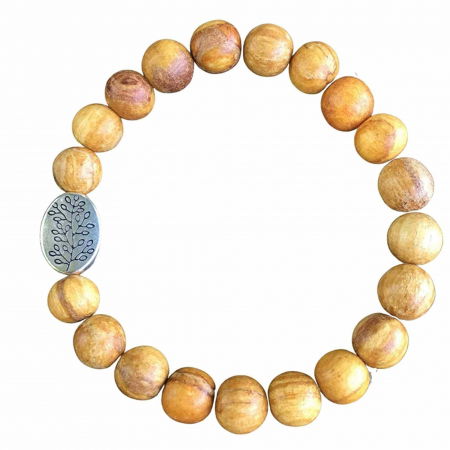Brățări pentru Femei - Bratara Artizanala din Palo Santo pentru Protectia impotriva Energiilor Negative, Cadou de Bunastare si Yoga