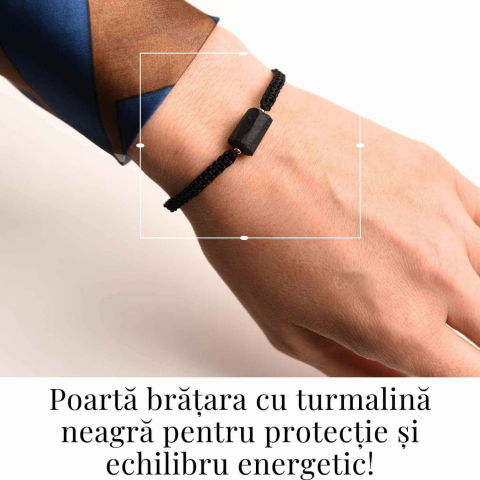 Bratara macrame cu turmalina neagra pentru protectie energetica [3]