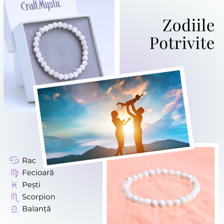 Bratara cu margele 6mm din Piatra Lunii Curcubeu pentru Vindecare Emotionala [3]