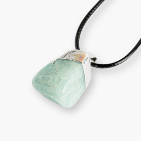 Colier cu Piatra Rulata de Amazonit Natural – Liniste, Echilibru si Claritate Interioara [8]