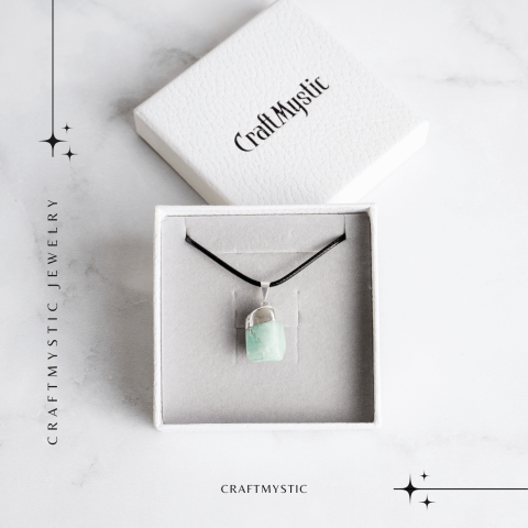 Colier cu Piatra Rulata de Amazonit Natural – Liniste, Echilibru si Claritate Interioara [6]