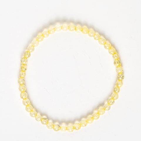 Bratara Elastica cu Margele 4 mm Naturale de Citrin – Atragerea Prosperitatii si Claritate [8]