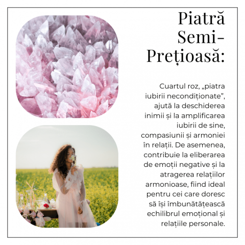 Bratara Elastica cu Margele de Cuart Roz 5mm – Iubire si Vindecare Emotionala [7]