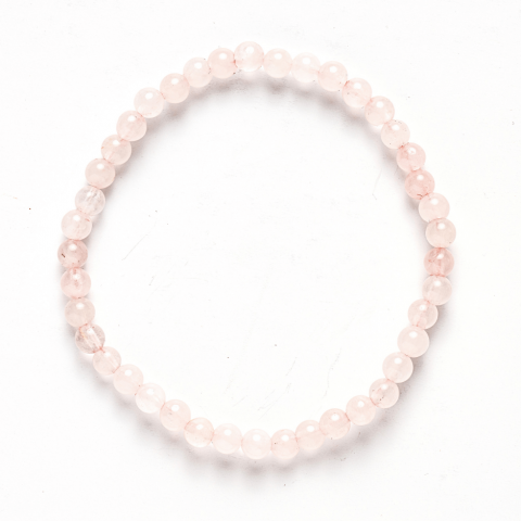 Bratara Elastica cu Margele de Cuart Roz 5mm – Iubire si Vindecare Emotionala [8]
