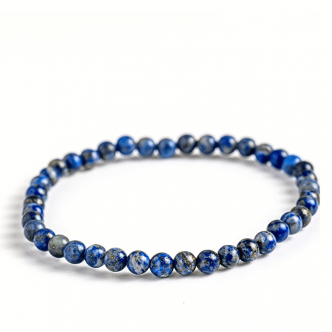 Creativitate si Inspiratie - Bratara Elastica Lapis Lazuli 5 mm – Claritate si Creativitate